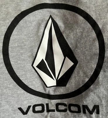 Volcom logo Graphic T-Shirt Gray short sleeve sz M NWOT - Image 1 of 4