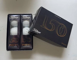 150th British Open Championship Anniversary 6 Titleist Pro V1 Golf Balls NEW - Picture 1 of 2