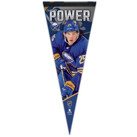 OWEN POWER BUFFALO SABRES PREMIUM QUALITY PENNANT 12"X30" BANNER NHL LICENSED Cover