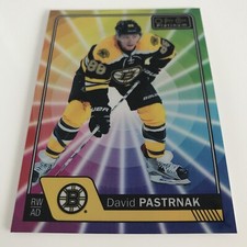 NHL Card,David Pastrnak,Rainbow Color Wheel,OPC Platinum 2016-17,Boston