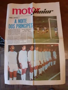 Eusébio und Pelé in Sonderbeilage 1973 Zeitung Motor seltene portugiesische Ausgabe - Bild 1 von 9