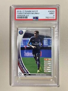 2016-17 Panini WCCF Christopher Nkunku Rookie Card RC PSG Chelsea France PSA9 - Picture 1 of 2