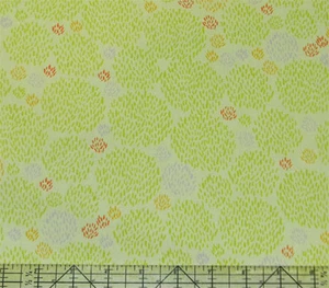 Safari Sweet Bush Tree Lime Organic Fabric - Picture 1 of 2