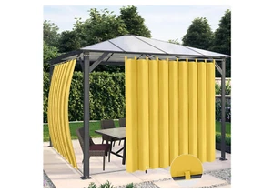 Cortinas impermeables al aire libre OutdoorLines para patio - pestañas a prueba de viento mirador... - Imagen 1 de 5