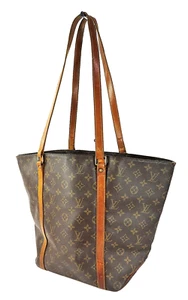 Auténtico Bolso de Compras LOUIS VUITTON Sac Monograma Hombro #61163 - Imagen 1 de 21