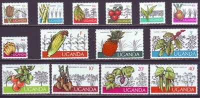 Набор местных растительных культур Уганда 1975 SC 133-146 как новые без наклеек и следов - Изображение 1 из 3