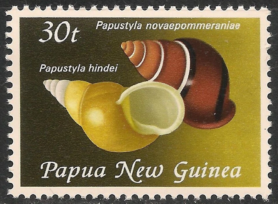 Papúa Nueva Guinea #552 (A126) en estado bastante bueno MNH 1981 30t Papustyla Hindel / Novaepommeraniae Foto 1 de 1