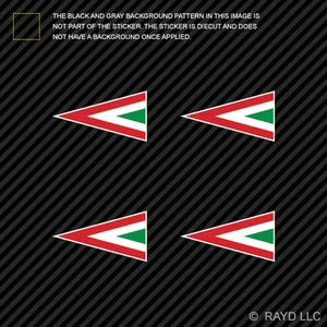(4x) 1.5" Hungarian Air Force Roundel Sticker Die Cut Decal Hungary HUN HU - Picture 1 of 1