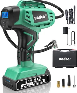 Gonfiatore Pneumatici Compressore Aria Portatile, 160PSI Pompa Aria Portatile, 20V - Foto 1 di 8