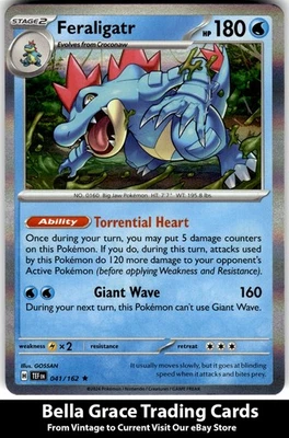 Feraligatr #041/162 SV05: Temporal Forces Pokemon Rare Holo - Image 1 of 2