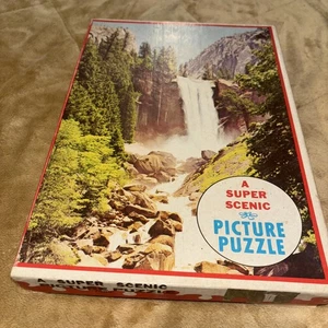 Vtg Whitman Puzzle Vernal Fall Yosemite National Park 1200 COMPLETE - Picture 1 of 5