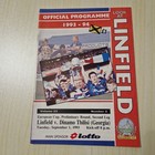 Linfield v Dinamo Tbilisi  01/09/1993 - European Cup prelinimary round