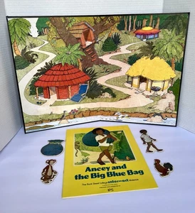 The Bank Street College Inter Act Ancey and the Big Blue Bag Book & Board 1975 - Picture 1 of 24