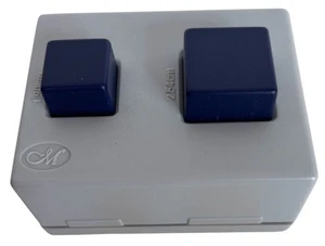 Creative Memories Squares Paper Punch Tool 3/4 and 1 inch Blue Gray Scrapbooking - Picture 1 of 5