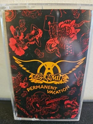AEROSMITH Permanent Vacation 1987 CASSETTE TAPE GLAM/HAIR METAL HARD ROCK - Image 1 of 4