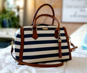 Aldo Striped Shoulder Bag/Crossbody with Tassel Accent - Very Gently Used - Picture 1 of 10