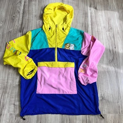 Ripndip Teddy Fresh Packable Anorak Multicolor Windbreaker Jacket Size S - Image 1 of 4
