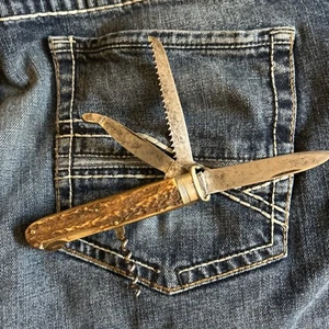 A. Wingen Jr. Solingen Germany Rare Shotgun Knife With Lockback Blade, 12-16 Gag - Picture 1 of 22