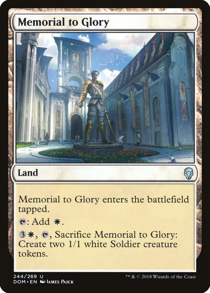 Memorial to Glory [Dominaria] (DOM 244) Near Mint - Image 1 of 1