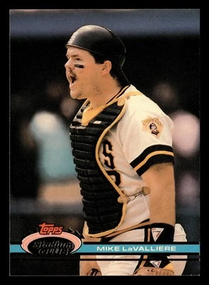 Mike LaValliere 1991 Stadium Club #279b Pittsburgh Pirates BASEBALL *084 - Image 1 of 2