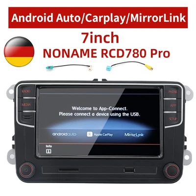 7" NONAME RCD330 RCD780 187B RCD360PRO 4 Android Auto Carplay Auto Radio For VW - Bild 1 von 4