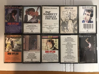 - Lot of 10 Bob Dylan Cassette Tapes – Blonde, Knocked Out, Street Legal, Hwy 61 - Image 1 of 4