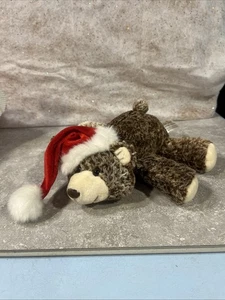Vintage Plüsch Floppy Braunbär in Nikolausmütze Dan Dee Collector’s Choice EUC - Bild 1 von 6