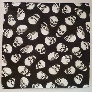 1X 100% Cotton 'SKULL BANDANA' (55cmx55cm) - Imagen 1 de 10