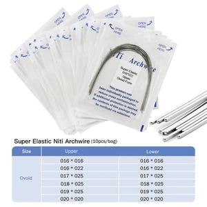 Dental Orthodontic Niti Arch Wire Rectangular Ovoid Form Arches 16x16 16x22 - Picture 1 of 29