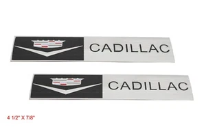 FOR CADILLAC SEDAN DEVILLE DTS DHS XLR CT6 XT5 CUSTOM VINTAGE STYLE EMBLEM SET - Picture 1 of 5