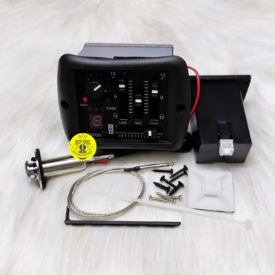 Per Yamaha Pickup Chitarra Acustica 3 Bande EQ Tuner Preamplificatore Piezo Con Coperchio Endpin - Immagine 1 di 4