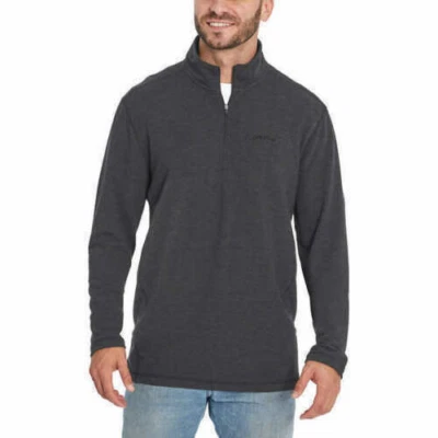 ORVIS SUÉTER HOMBRE FELPA FRANCESA 1/4 CREMALLERA PULL OVER (JAZO CARBÓN, MEDIANO) NUEVO CON ETIQUETAS Foto 1 de 4