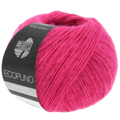 (179 €/kg):  50 g LG ECOPUNO,  flauschig, Pt. 434343, Fb. 071 pink #7130 - Bild 1 von 4