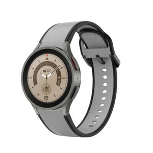 Bracelet 20 MM Silicone for Samsung Galaxy Watch 5 4 Smart Watch Black Grey - Zdjęcie 1 z 3