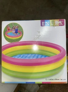 Intex 57422 3-Hoop aufblasbares Planschbecken 147 x 33 cm mehrfarbig - Bild 1 von 2