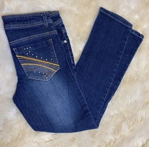 Real love girls straight leg embroidered back pocket jeans size 10 - Picture 1 of 10