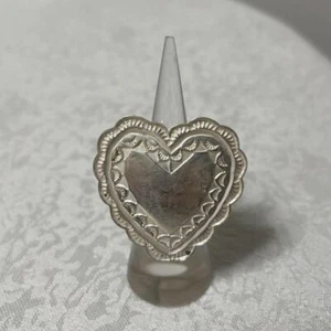 Sunshine Reeves Heart Ring Native American Sterling Silver Size US 6.75 Navajo - Picture 1 of 24