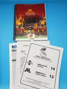 GUÍA DE MEDIOS DE FÚTBOL AMERICANO INSIGHT BOWL - 2009 - VERSIÓN MINNESOTA - INCLUYE EXTRAS - Imagen 1 de 3