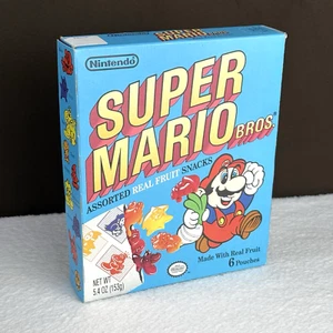 RAR! Vintage 1989 Nintendo Super Mario Bros. Fruit Snacks *leer* Display Box 80er! - Bild 1 von 10
