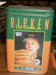 1996 Team Metal Cal Ripken Jr. Baltimore Orioles Tin Set 4 Cards