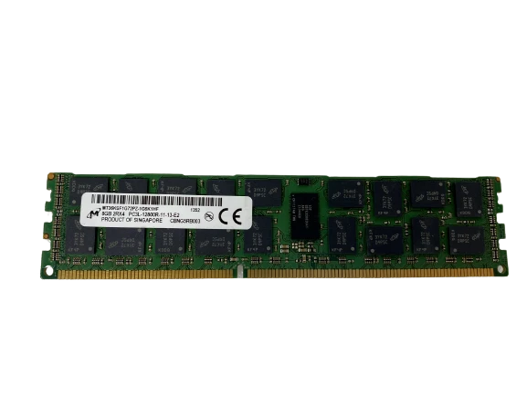 Lot of 5x 8GB Micron MT36KSF1G72PZ-1G6K1HF 2Rx4 PC3L-12800R DDR3 ECC Server RAM - Image 1 of 1