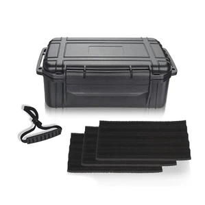 Estuche humidor de cigarros de viaje caja de cigarros impermeable hermético duradero para 15 cigarros - Imagen 1 de 7