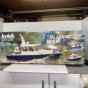 Barca della polizia WSP 47 di Krick nuova con scatola originale - Foto 1 di 7