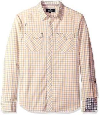 Nueva Camisa Tejida Para Hombres Buffalo David Bitton Saconsta Manga Larga Moda S Foto 1 de 2