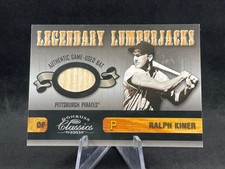 2003 DONRUSS CLASSICS RALPH KINER LLJ-27 LEGENDARY LUMBERJACKS BAT RELIC 139/200
