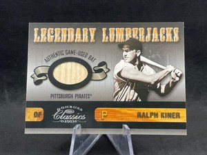 2003 DONRUSS CLASSICS RALPH KINER LLJ-27 LEGENDARY LUMBERJACKS BAT RELIC 139/200