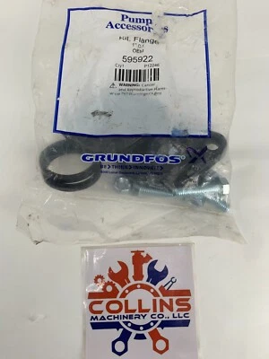 Grundfos 595922 1" Cast Iron Pump OEM Flange Pair Kit NPT - Image 1 of 2