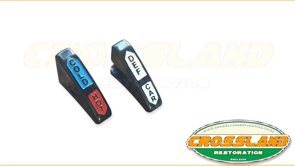 Land Rover Series 3 Heater Control Knob 395205 395204 Cold Hot, Def Car  Dash - Image 1 of 1