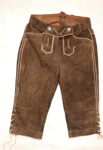 DAMEN SPIETH & WENSKY LEDER HOSE GR 34 LEDERHOSE 66cm FASCHING WIESN TRACHTEN - Bild 1 von 6