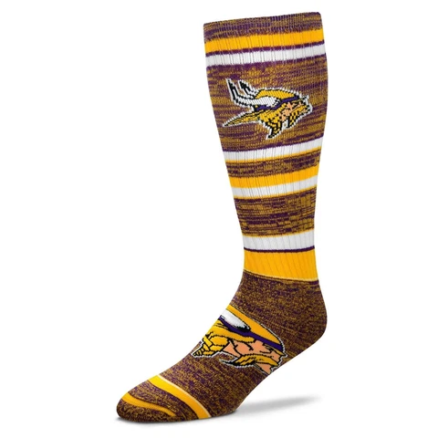 NFL MINNESOTA VIKINGS Going to the Game Long Socks FBF -One Size  ~NEW~ Cover